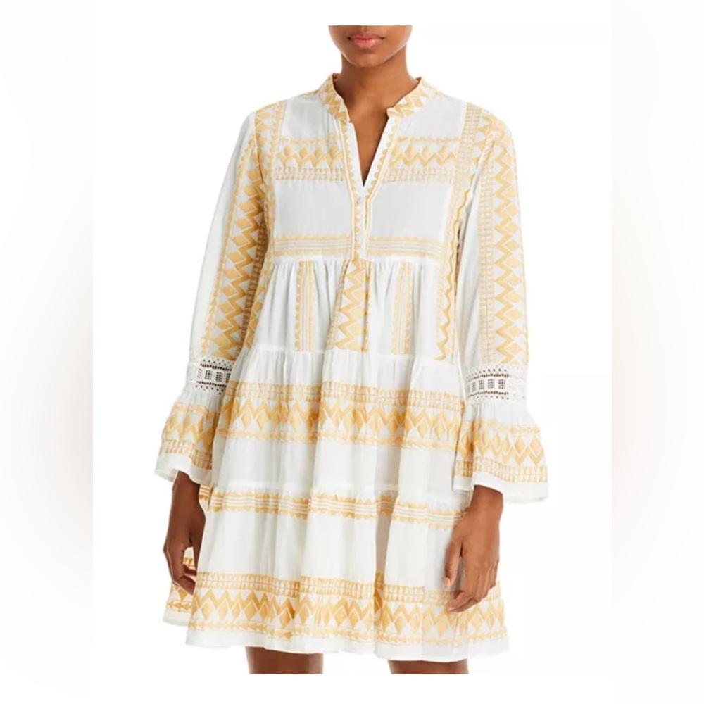 PQ Swim Gold Coast Hazel cover up tunic dress size M/L embroidered Boho babydoll